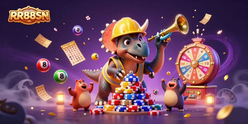 Play and win at RR88SN with colorful lottery elements and dynamic casino activities!